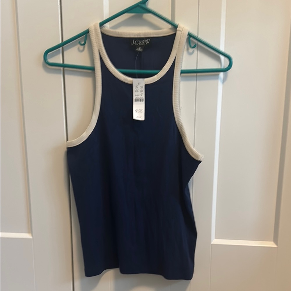 J Crew Dark Blue Tank Top NWT size Medium